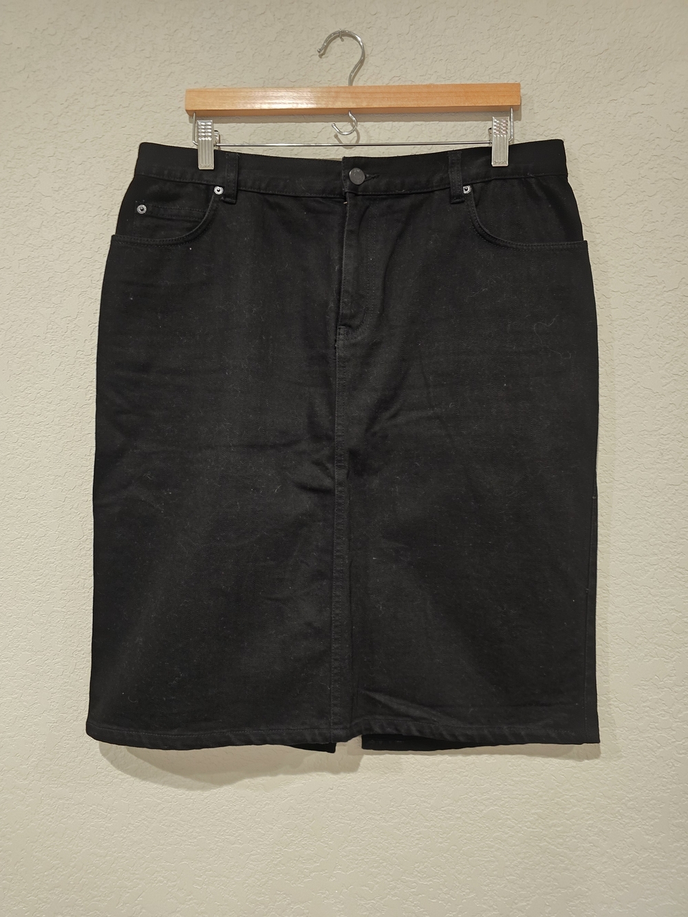 Ralph Lauren Black Denim Jean Skirt